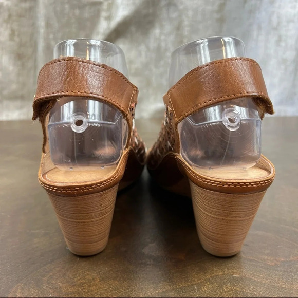 Pikolinos Capri Sandal Brandi Laser Cut Open Toe Boho Wedge Comfort - Picture 4 of 10